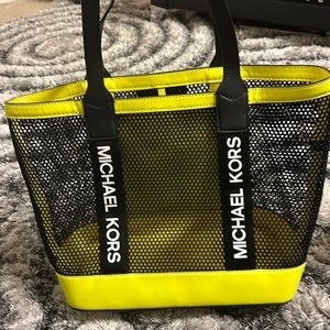 Neon micheal kors tote
